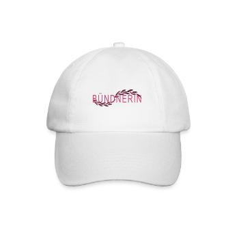 bündnerin - Baseballkappe - Weiß/Weiß - Vorne