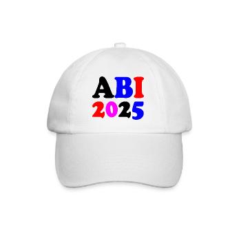 Abi 2025 - Baseballkappe - Weiß/Weiß - Vorne