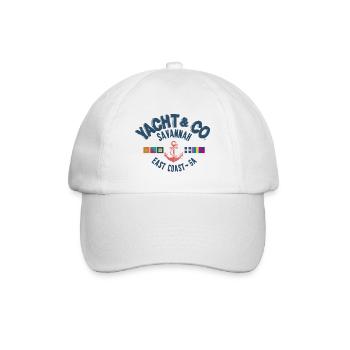 Yacht Co Savannah Ostküste GA blc - Baseballkappe - Weiß/Weiß - Vorne