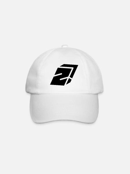 Abstract Z-Brief - Baseballkappe - Weiß/Weiß