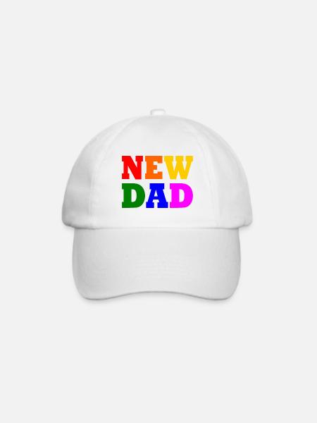 New dad - Baseballkappe - Weiß/Weiß