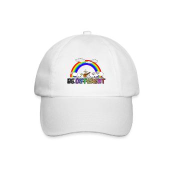 Schaf - be different - Baseballkappe - Weiß/Weiß - Vorne