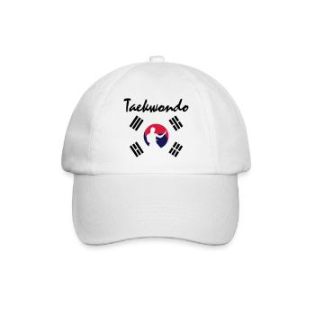 taekwondo_5 - Baseballkappe - Weiß/Weiß - Vorne