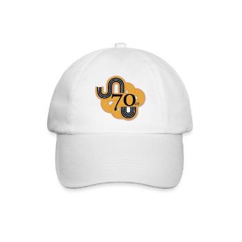 70er Jahre - Baseballkappe - Weiß/Weiß - Vorne