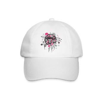 Disco Kugel - Baseballkappe - Weiß/Weiß - Vorne