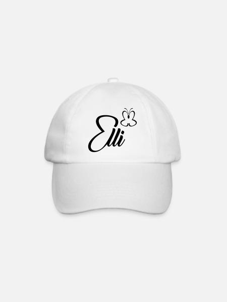 elli Schmetterling - Baseballkappe - Weiß/Weiß