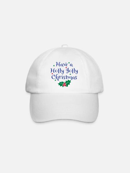 Weihnachten - Baseballkappe - Weiß/Weiß