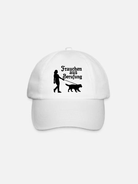 Frauchen aus Berufung Hund, Tier, Geschenk - Baseballkappe - Weiß/Weiß