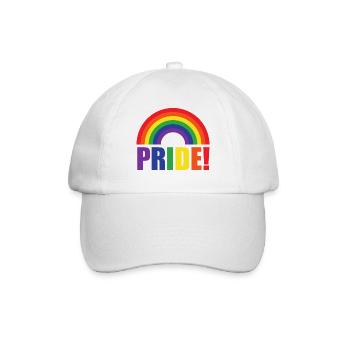 Pride Regenbogen | LGBT | Geschenkidee - Baseballkappe - Weiß/Weiß - Vorne