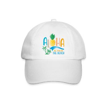 Beach - Baseballkappe - Weiß/Weiß - Vorne