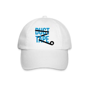 duct tape Klebeband - Baseballkappe - Weiß/Weiß - Vorne