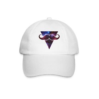 mustache universe - Baseballkappe - Weiß/Weiß - Vorne