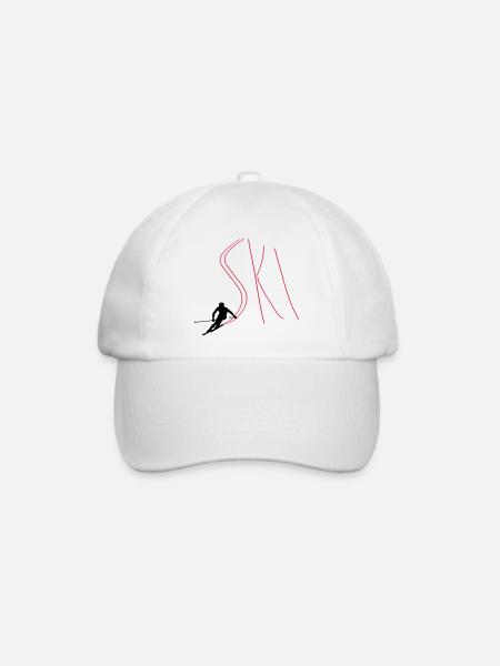 Ski - Baseballkappe - Weiß/Weiß