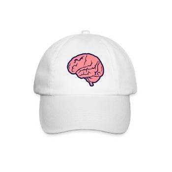 menschliche Gehirn Gehirn Gehirn 1010 - Baseballkappe - Weiß/Weiß - Vorne