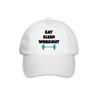 workout - Baseballkappe - Weiß/Weiß - Vorne
