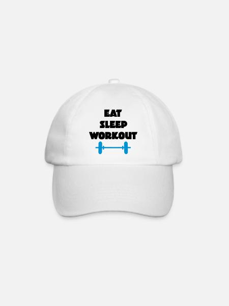 workout - Baseballkappe - Weiß/Weiß