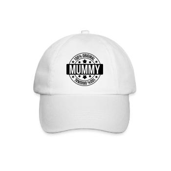 Mummy - Baseballkappe - Weiß/Weiß - Vorne