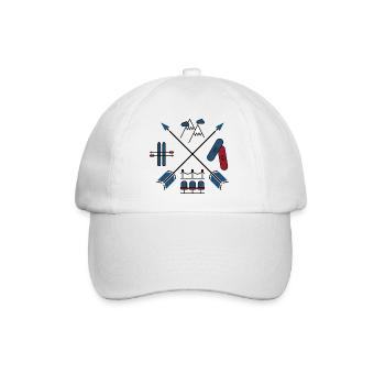 Wintersport - Baseballkappe - Weiß/Weiß - Vorne
