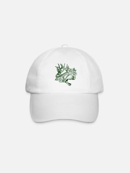 Wolpertinger - Baseballkappe - Weiß/Weiß