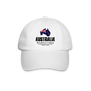 Australia - Australien - Baseballkappe - Weiß/Weiß - Vorne