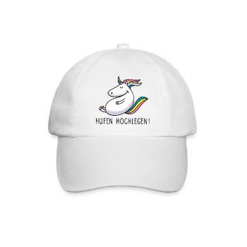 Hufen hochlegen - Baseballkappe - Weiß/Weiß - Vorne