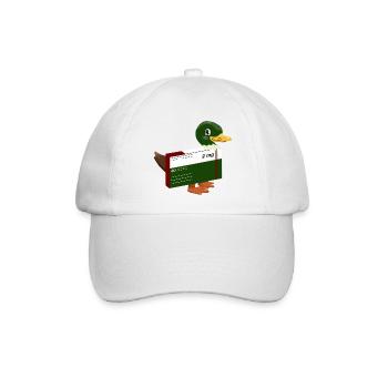 Lustige Ente - Baseballkappe - Weiß/Weiß - Vorne
