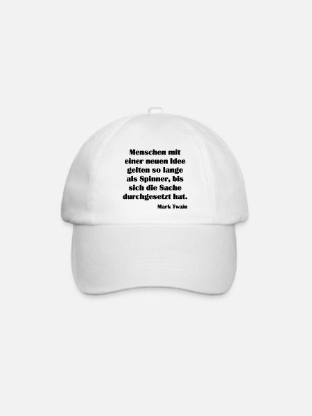 Menschen mit einer neuen Idee - Baseballkappe - Weiß/Weiß