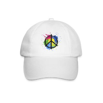T-Shirt positive Vibration. - Baseballkappe - Weiß/Weiß - Vorne