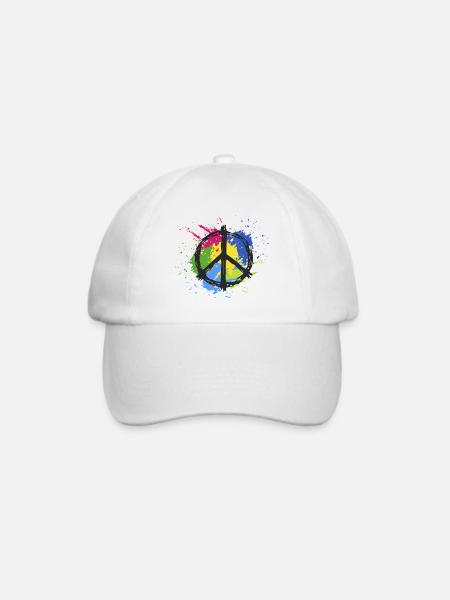 T-Shirt positive Vibration. - Baseballkappe - Weiß/Weiß
