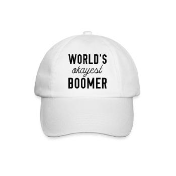 Der okayeste Boomer der Welt - Baseballkappe - Weiß/Weiß - Vorne