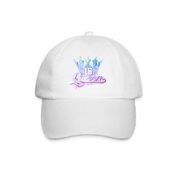 16. GEBURTSTAG SWEET 16 QUEEN - Baseballkappe - Weiß/Weiß - Vorne