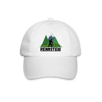 Rennsteig Thüringen Thüringer Wandern Berge Region - Baseballkappe - Weiß/Weiß - Vorne
