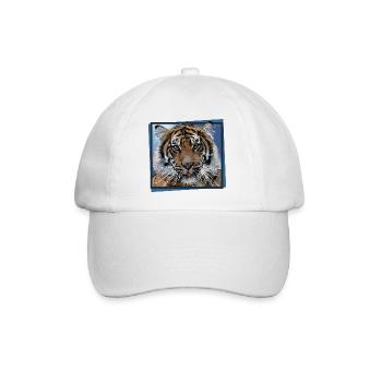 Tiger - Baseballkappe - Weiß/Weiß - Vorne