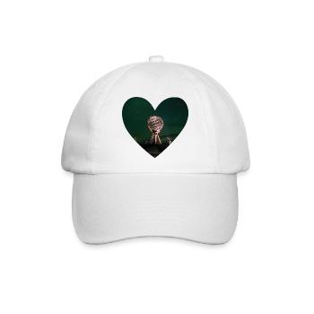 Nordkap Herz - Baseballkappe - Weiß/Weiß - Vorne