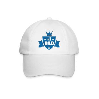 Vater Nummer eins - Baseballkappe - Weiß/Weiß - Vorne
