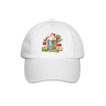 Traumhaus zum verlieben - Villa mit großem Garten - Baseballkappe - Weiß/Weiß - Vorne