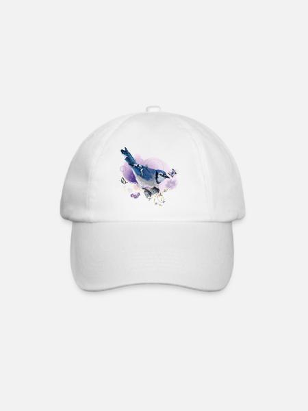 Blaue Chara - Baseballkappe - Weiß/Weiß