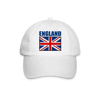 England - Baseballkappe - Weiß/Weiß - Vorne