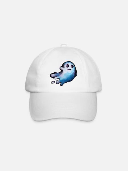 Halloween Geist - Baseballkappe - Weiß/Weiß