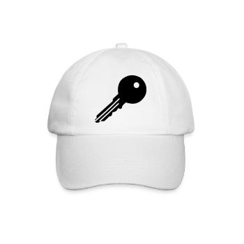 Schlüssel - Baseballkappe - Weiß/Weiß - Vorne