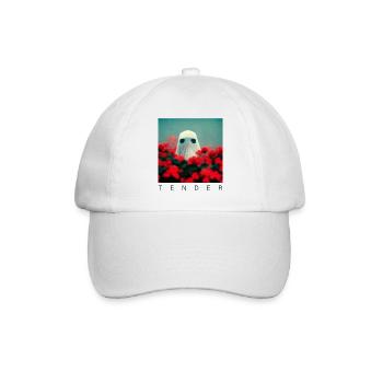 Gespenst im Blumenfeld - Rote Rosen - Baseballkappe - Weiß/Weiß - Vorne