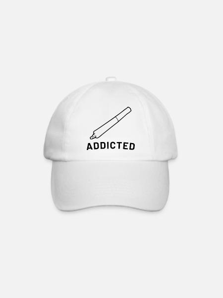 Joint Addicted - Baseballkappe - Weiß/Weiß