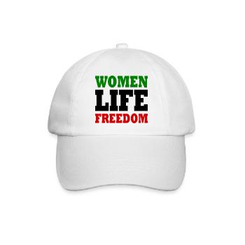 Women life freedom iran - Baseballkappe - Weiß/Weiß - Vorne
