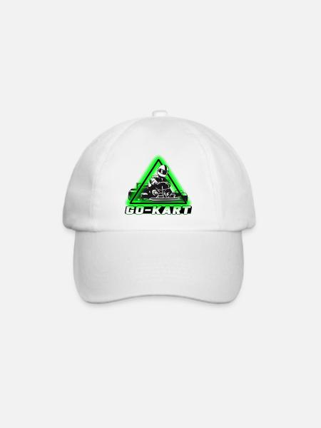 Go Kart - Baseballkappe - Weiß/Weiß