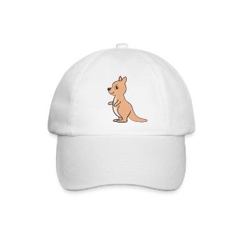 Känguru - Baseballkappe - Weiß/Weiß - Vorne