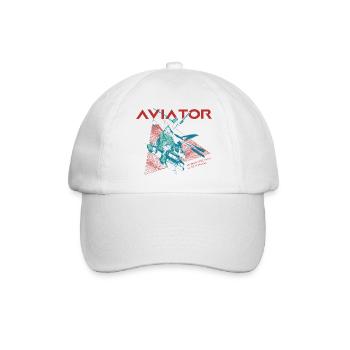 Aviator Hubschrauber - Baseballkappe - Weiß/Weiß - Vorne