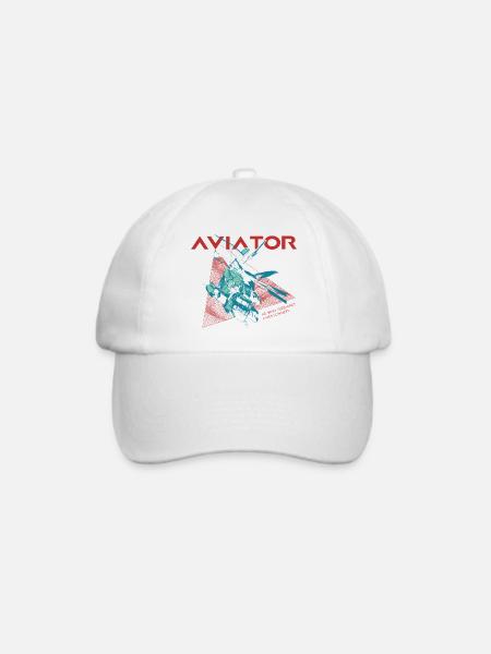 Aviator Hubschrauber - Baseballkappe - Weiß/Weiß