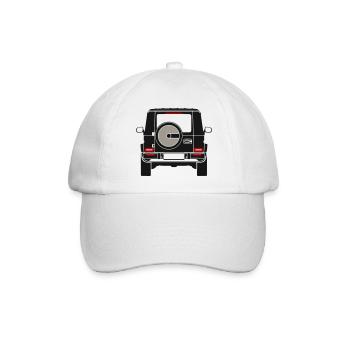 G Hinten voll invertiert Rückansicht Heck LED - Baseballkappe - Weiß/Weiß - Vorne