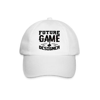 Game Designer - Baseballkappe - Weiß/Weiß - Vorne