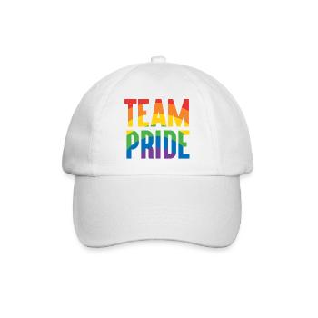 Pride Month LGBT - Team Pride - Baseballkappe - Weiß/Weiß - Vorne